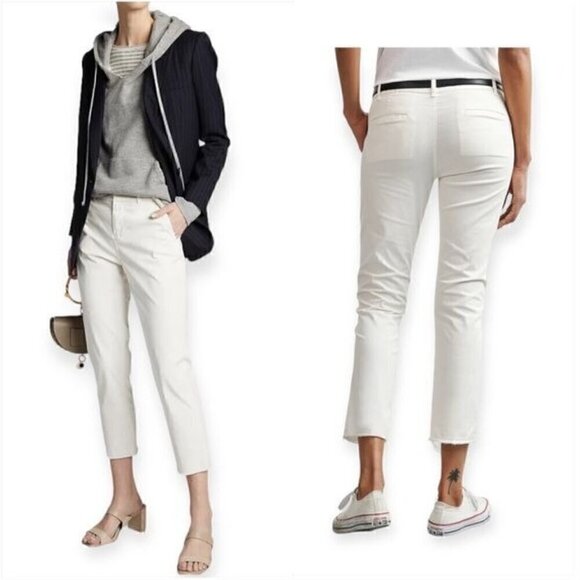 NWT,  Nili Lotan East Hampton Pants,Color: Eggshell, Size‎ 6 - Picture 1 of 16